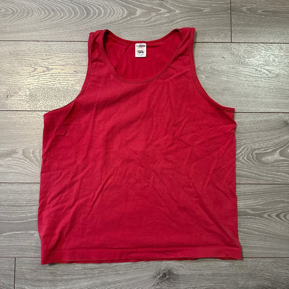 90s Vintage Fruit of the Loom Blank Tank Top Shirt